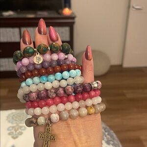 Multicolor Beaded Bracelet Lot